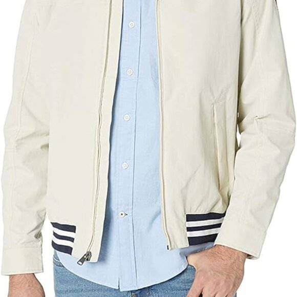 Tommy Hilfiger Men Lightweight Waterproof Regatta Jacket cream L - Picture 3 of 14
